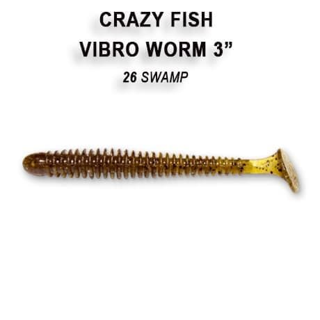 Силікон Vibro worm 3" 11-75-26-6 кальмар