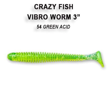 Силікон Vibro worm 3" 11-75-54-6 кальмар