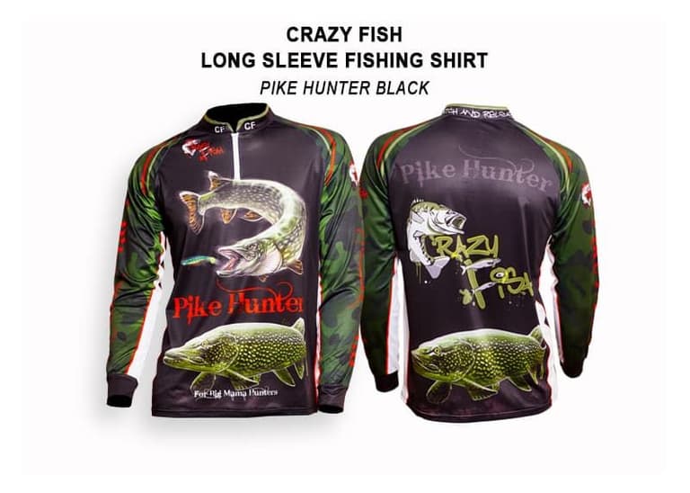 Джерси Crazy Fish Pike Hunter Black - S
