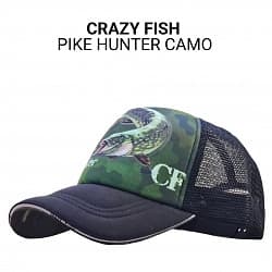Кепка тракер для риболовлі Crazy Fish Pike Hunter Camo S (kid size)