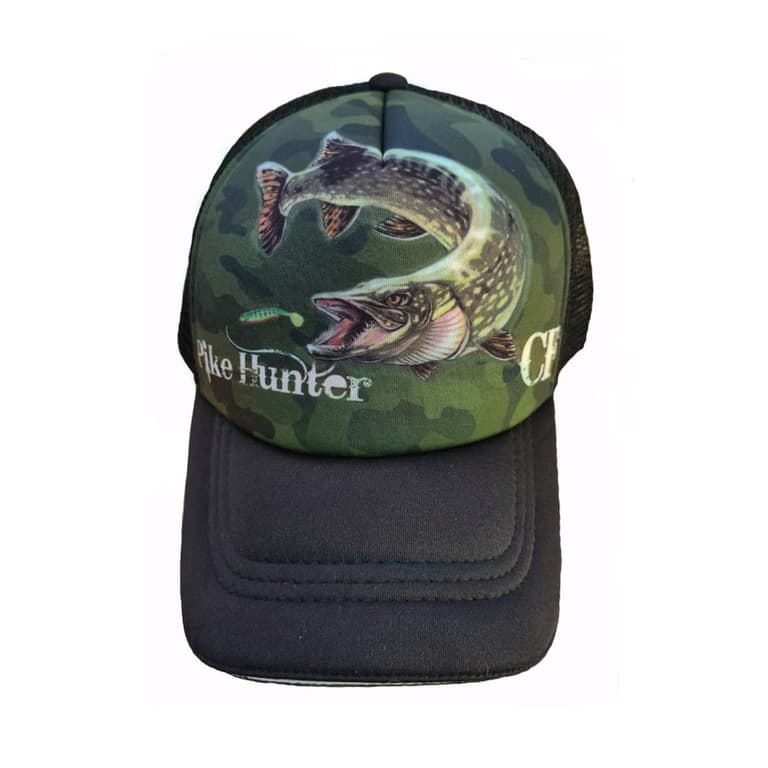 Кепка тракер для риболовлі Crazy Fish Pike Hunter Camo S (kid size)