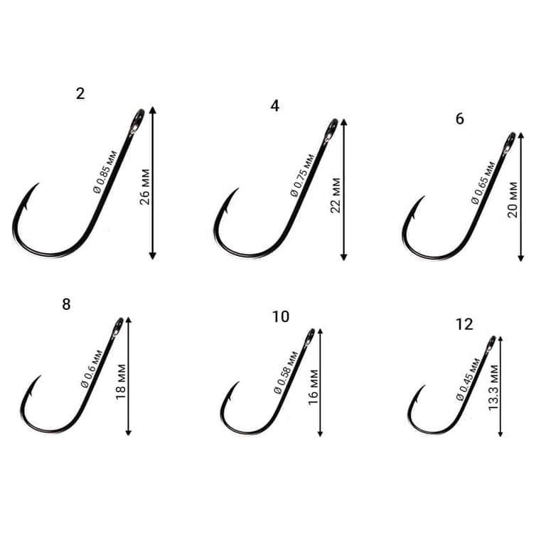 Одинарный крючок Crazy Fish Micro Jig Joint Hook №10 10 шт