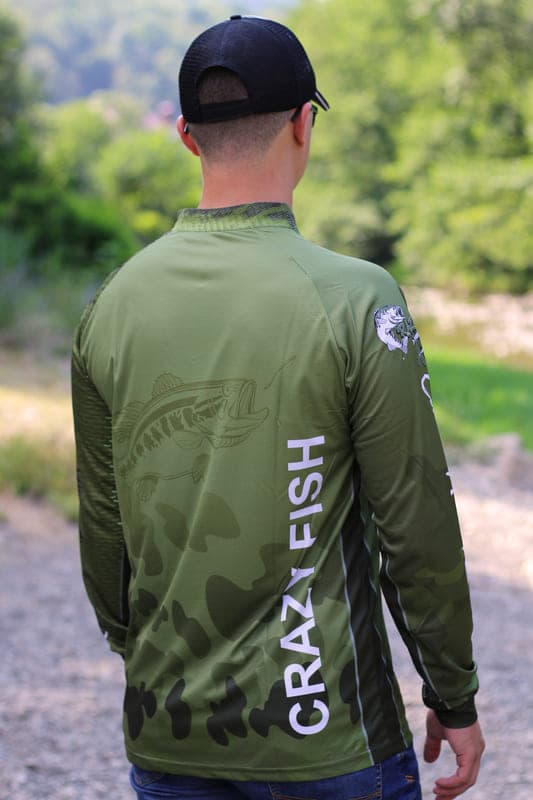 Джерси Crazy Fish Camo Fish Scale L