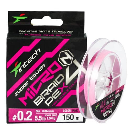 Шнур плетеный Intech MicroN PE X4 150m (0.2 (5.5lb/2.5kg))
