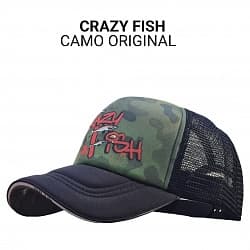 Кепка тракер для риболовлі Crazy Fish Camo Original L