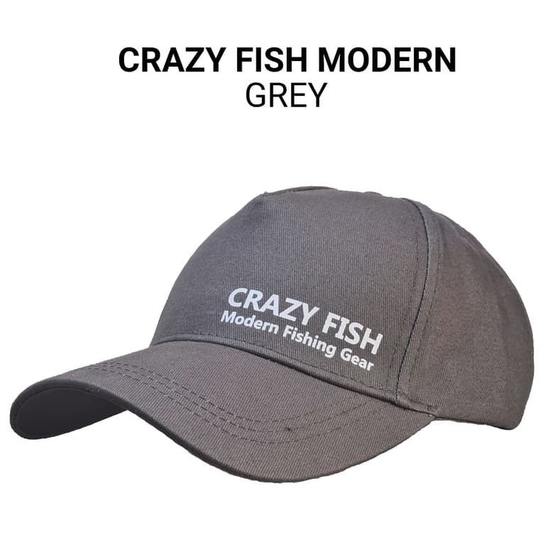 Кепка для риболовлі Crazy Fish Modern grey