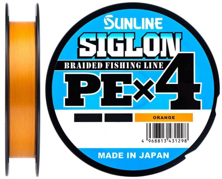 Шнур плетеный Sunline Siglon PE х4 150 м #0.8 (оранж.)