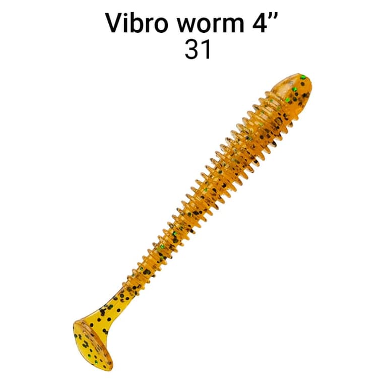 Силікон Vibro Worm 4'' 75-100-31-6 кальмар