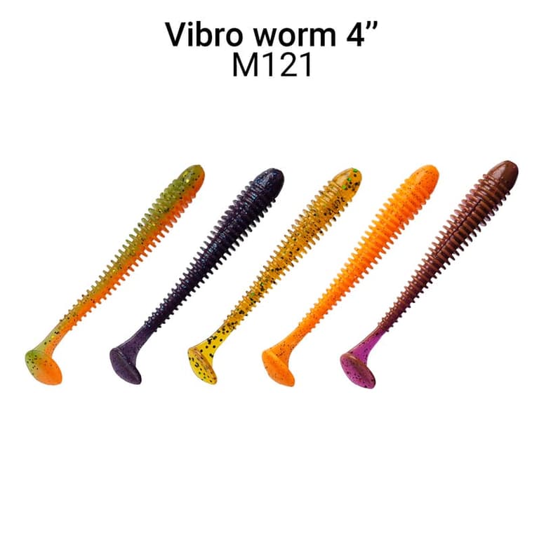 Силікон Vibro Worm 4'' 75-100-M121-6 кальмар
