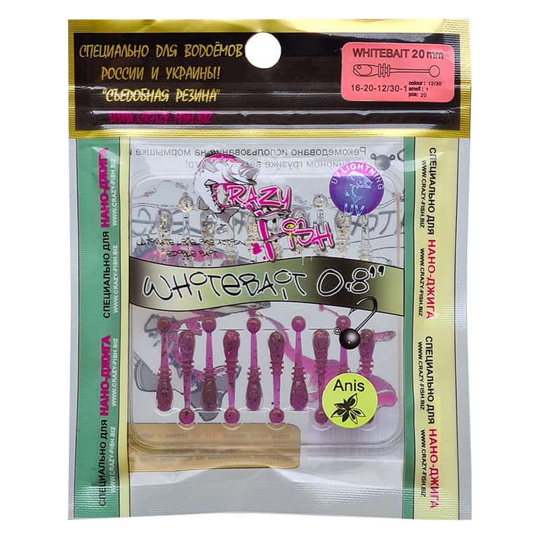 Whitebait 0.8" 16-20-12/30-1 анис