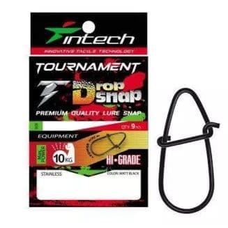 Застёжка Intech Tournament Drop Snap Matt black (9 шт) (#00)