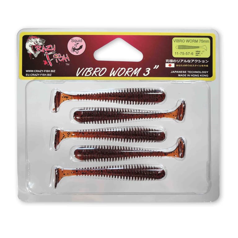 Vibro worm 3" 11-75-57-6 кальмар