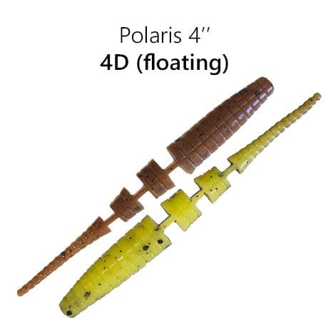 Силікон Polaris 4" 38-100-4d-6-F кальмар