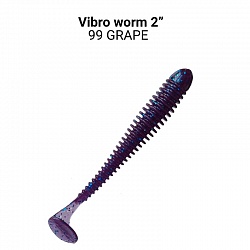 Силиконовые приманки Vibro worm 2" 3-50-99-6 кальмар
