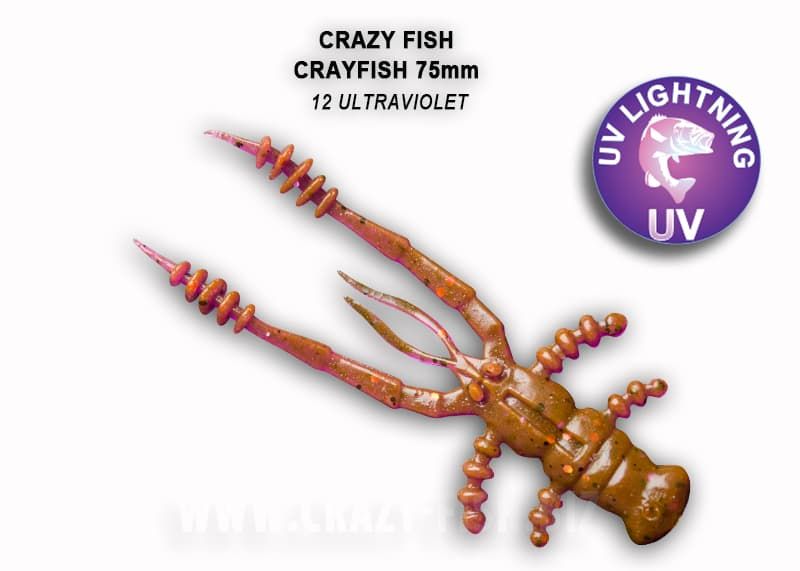 Силиконовые приманки Crayfish 3" 34-75-12-6 кальмар