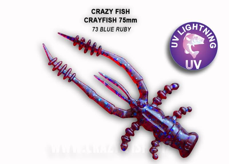 Силиконовые приманки Crayfish 3" 34-75-73-6 кальмар