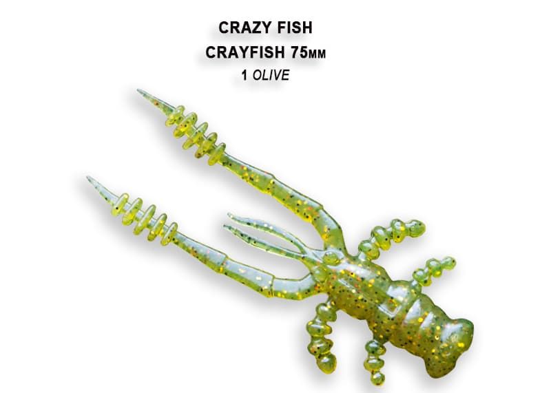 Силиконовые приманки Crayfish 3" 34-75-1-6 кальмар