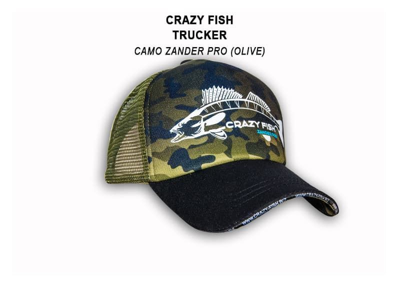 Кепка тракер Crazy Fish Camo Zander Pro olive M
