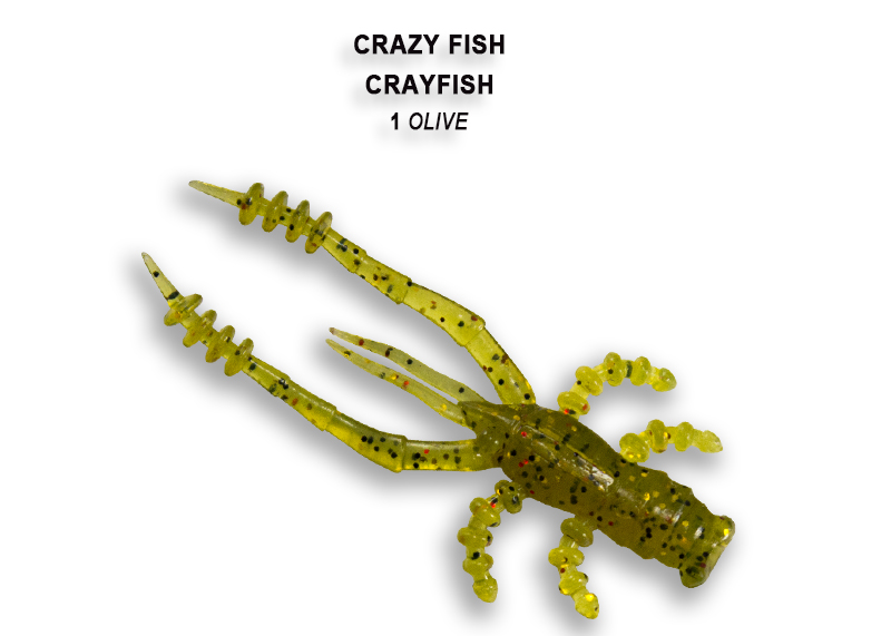 Силиконовые приманки Crayfish 1.8" 26-45-1-4 креветка