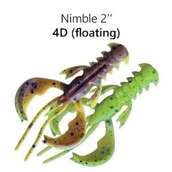 Силиконовые приманки Nimble 2" 50-50-4d-6-F кальмар