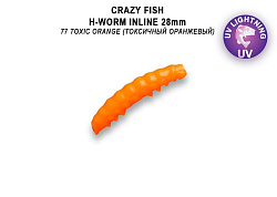 Силиконовые приманки MF H-Worm inline 1.1" 20 шт (2*10) 63-28-77-9 сладкий сыр