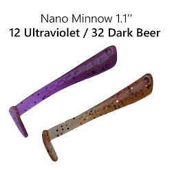Силиконовые приманки Nano minnow 1.1" 68-27-12/32-5 чеснок
