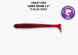 Силиконовые приманки Vibro worm 3.4" 12-85-73-6 кальмар