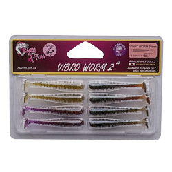 Силиконовые приманки Vibro worm 2" 3-50-M124-6 кальмар