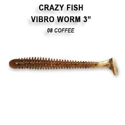 Силиконовые приманки Vibro worm 3" 11-75-8-6 кальмар