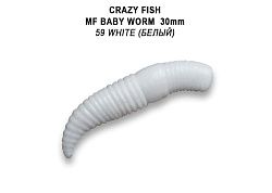 Силиконовые приманки MF Baby worm 1.2" 65-30-59-9-EF сладкий сыр