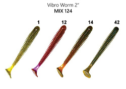 Силиконовые приманки Vibro worm 2" 3-50-M124-6 кальмар
