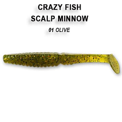 Силиконовые приманки Scalp minnow 3.2" 7-80-1-3 жареная рыба