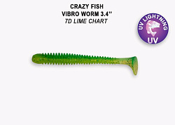 Силиконовые приманки Vibro worm 3.4" 13-85-7d-6 кальмар