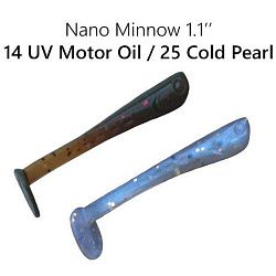 Силиконовые приманки Nano minnow 1.1" 68-27-14/25-6 кальмар