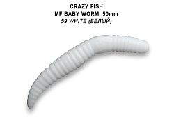 Силиконовые приманки MF Baby worm 2" 66-50-59-7-EF креветка+кальмар