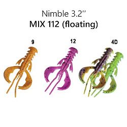 Силиконовые приманки Nimble 3.2" 72-80-M112-6-F кальмар