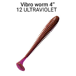 Силиконовые приманки Vibro Worm 4'' 75-100-12-6 кальмар