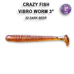 Силиконовые приманки Vibro worm 3" 11-75-32-6 кальмар
