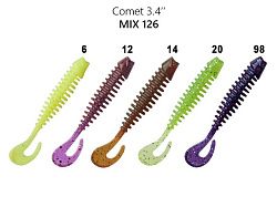 Силиконовые приманки Comet 3.4" 95-85-M126-6 кальмар