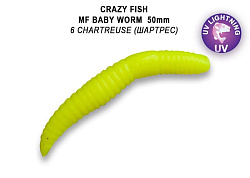 Силиконовые приманки MF Baby worm 2" 66-50-6-7-EF креветка+кальмар