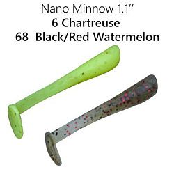 Силиконовые приманки Nano minnow 1.1" 68-27-6/68-5 чеснок