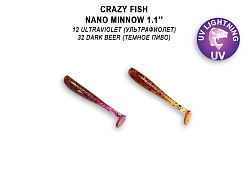 Силиконовые приманки Nano minnow 1.1" 68-27-12/32-1 анис