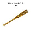 Силиконовые приманки Nano Leech 0.8" 97-20-31-6