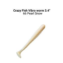 Силиконовые приманки Vibro worm 3.4" 12-85-66-6-F кальмар