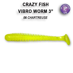 Силиконовые приманки Vibro worm 3" 11-75-6-6 кальмар