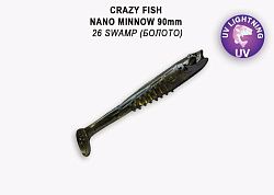 Силиконовые приманки Nano minnow 3.5" 54-90-26-7 креветка+кальмар