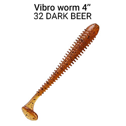 Силиконовые приманки Vibro Worm 4'' 75-100-32-6 кальмар