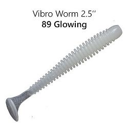 Силиконовые приманки Vibro worm 2.5'' 81-65-89-6 кальмар