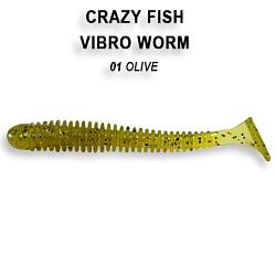 Силиконовые приманки Vibro worm 2" 3-50-1-6 кальмар