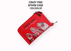 Кошелек для блесен 13х20х3 Crazy Fish Spoon Case (Red)
